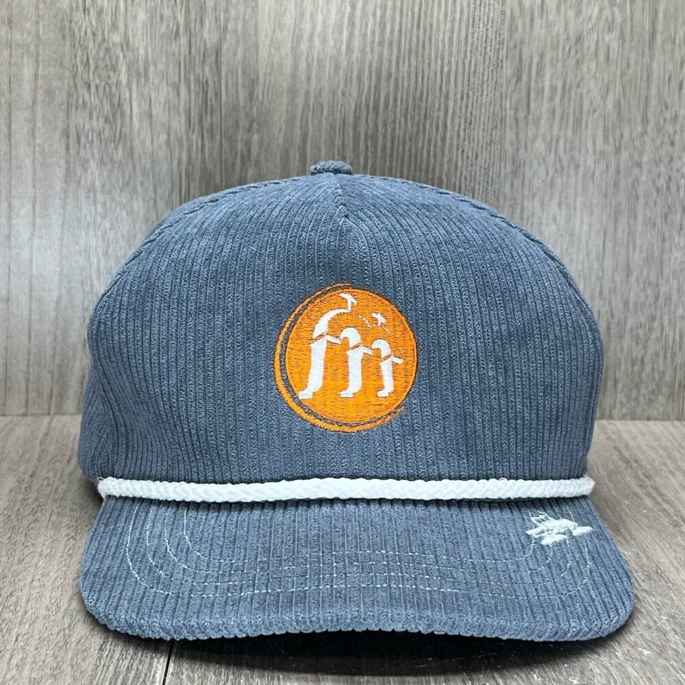 Spacecraft SPC2 Explorer Cap Mens Sz OS Mission Structure Snapback Corduroy Blue